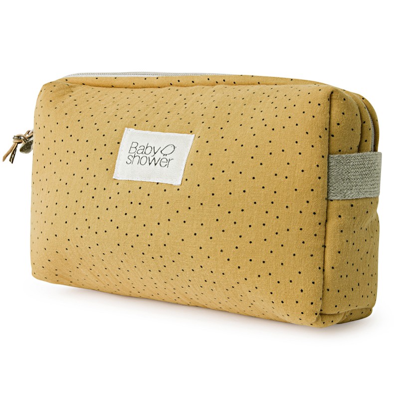 Camila Toiletries Case Pepita Curry