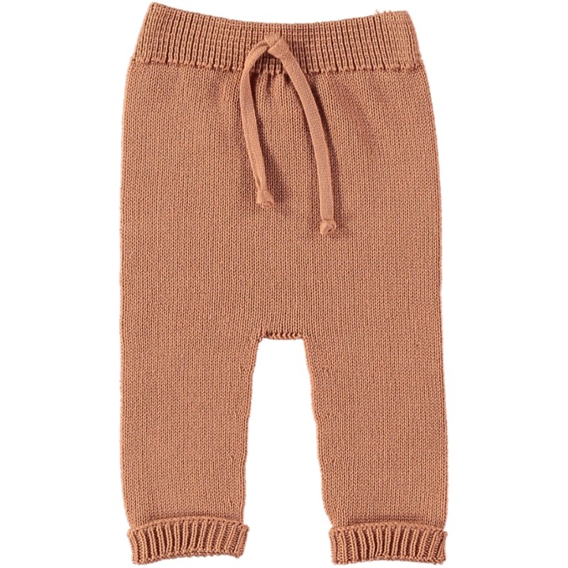 Mauve alpaca knitted pants | Baby Bubble Online