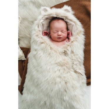 Nid d'ange bébé Teddy Soft Snow Fleece - Made in Bébé