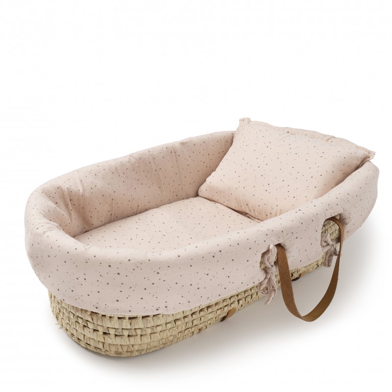 Leather sales moses basket