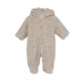 COZMO BEARSUIT RECIÉN NACIDO FLEECE TEDDY GRIS (0-1 MES)