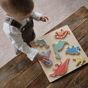 PUZZLE DE MADERA MUSHIE DINO