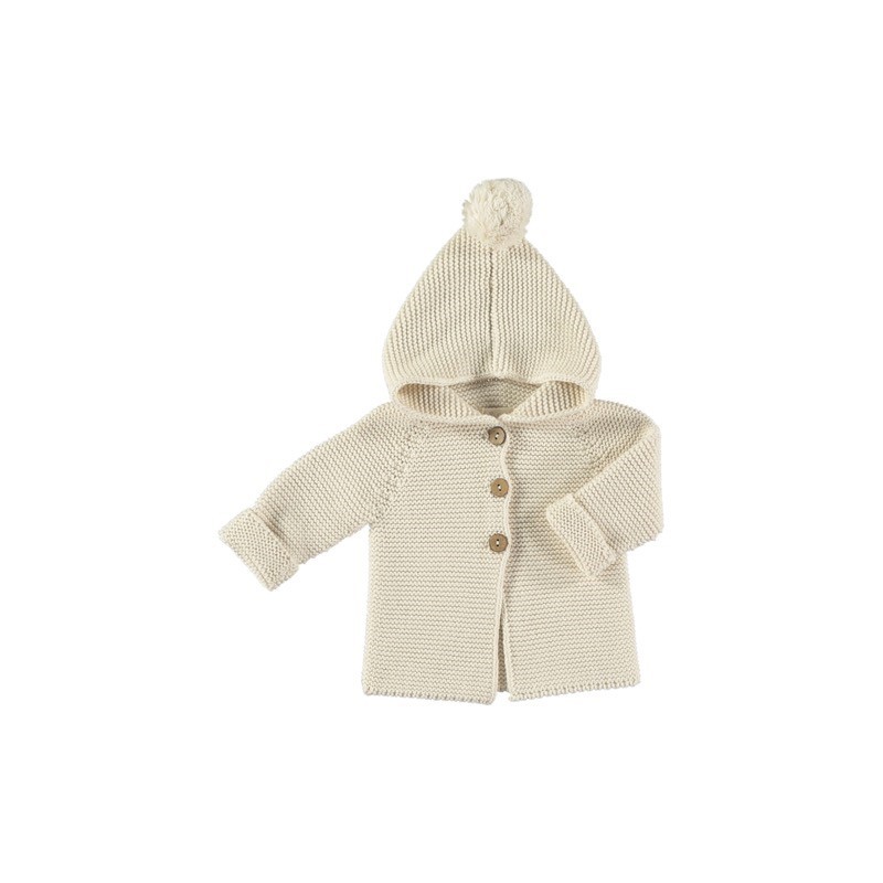 LI&ME KNITTED BABY CARDIGAN CREAM